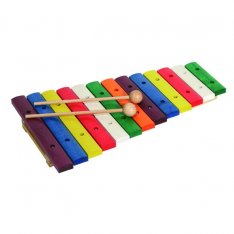 Goldon Xylofón drevený farebný, 13 kláves javor