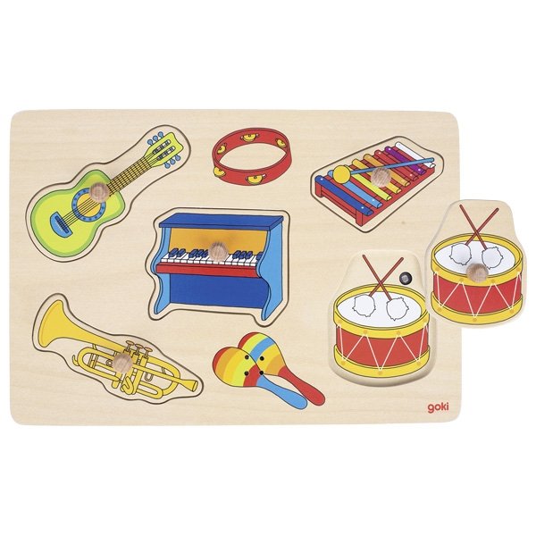 Goki Zvukové puzzle Hudba, 5 dielikov