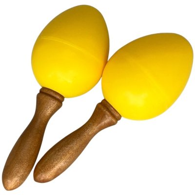 Detské maracas s krátkou rúčkou, 11 cm