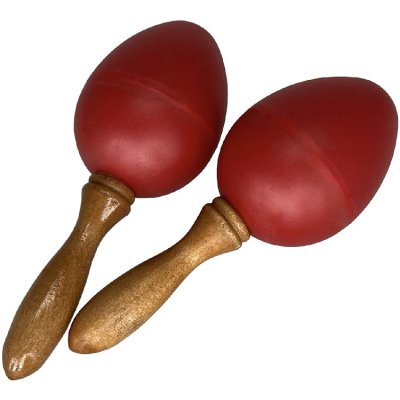 Detské maracas s krátkou rúčkou, 11 cm