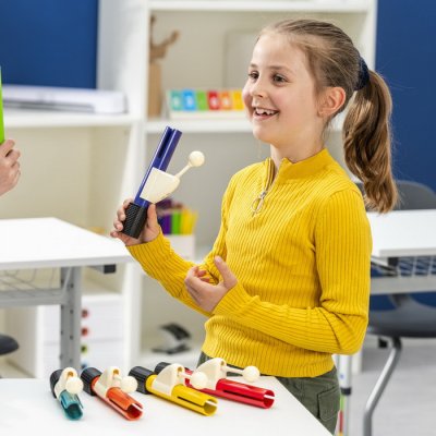 Betzold Ručné rúrkové zvončeky s kladivkom, 8 ks